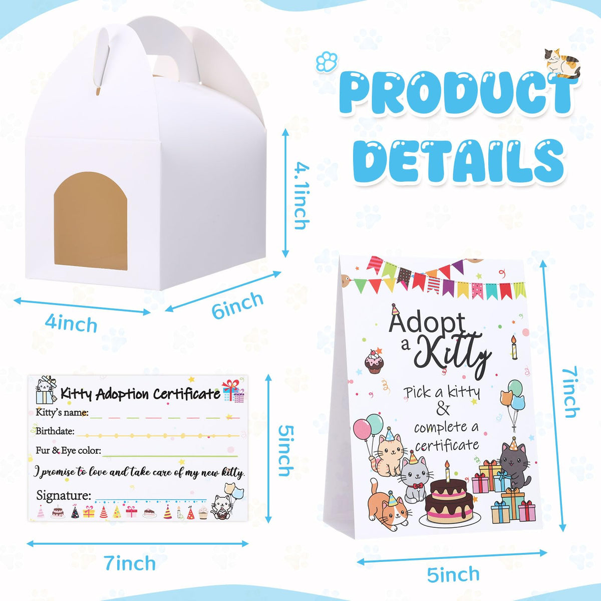 HyDren cat adoption certificates ready for personalized adoption ceremonies