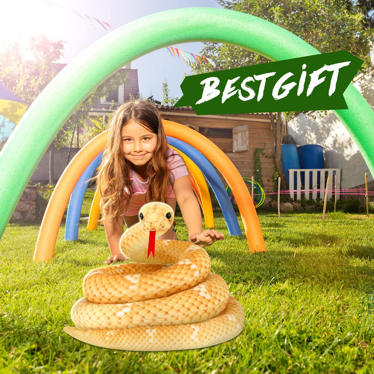 HyDren flexible vertebrae snake stays posed for creative setups.