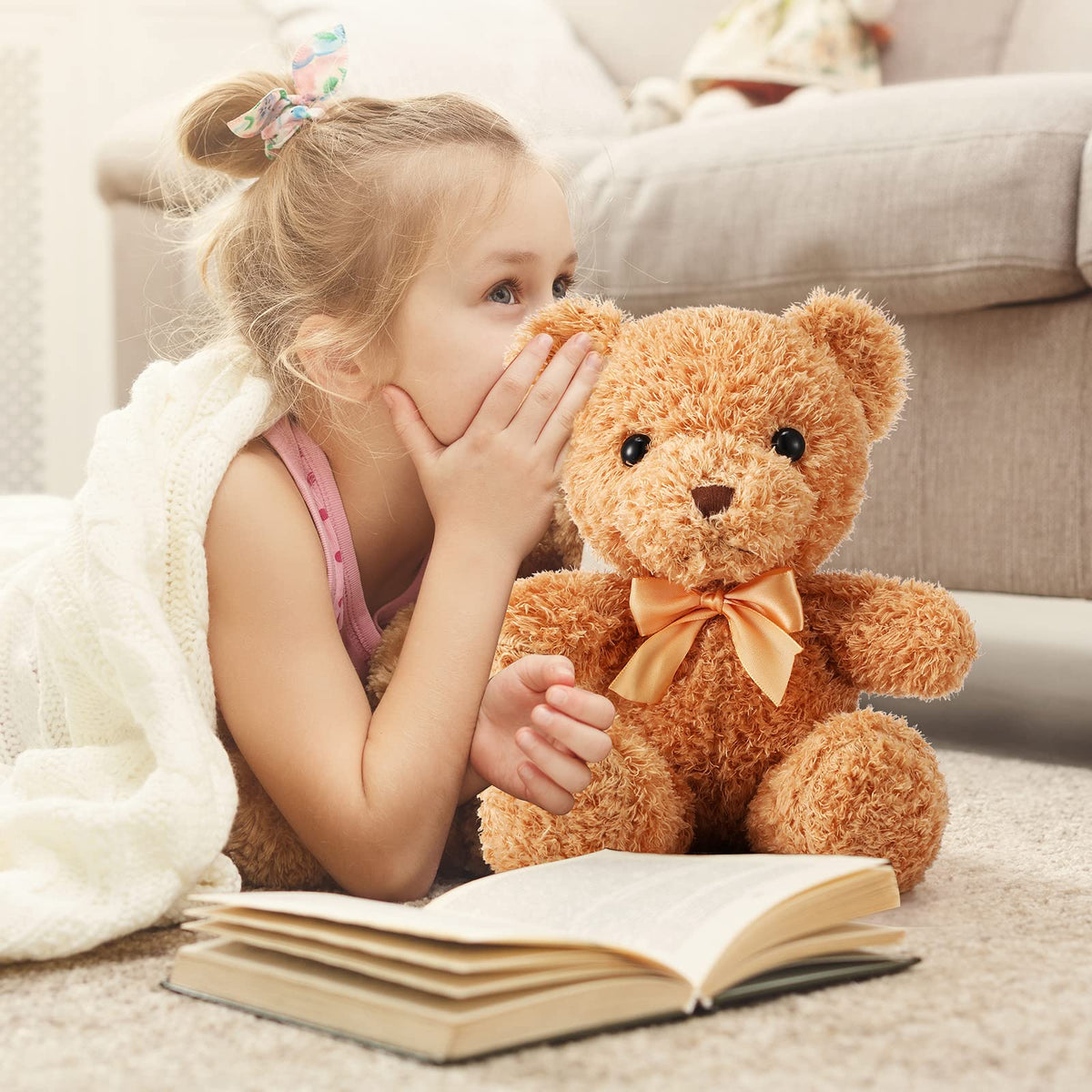 HyDren light brown bear ideal for baby showers and decor.