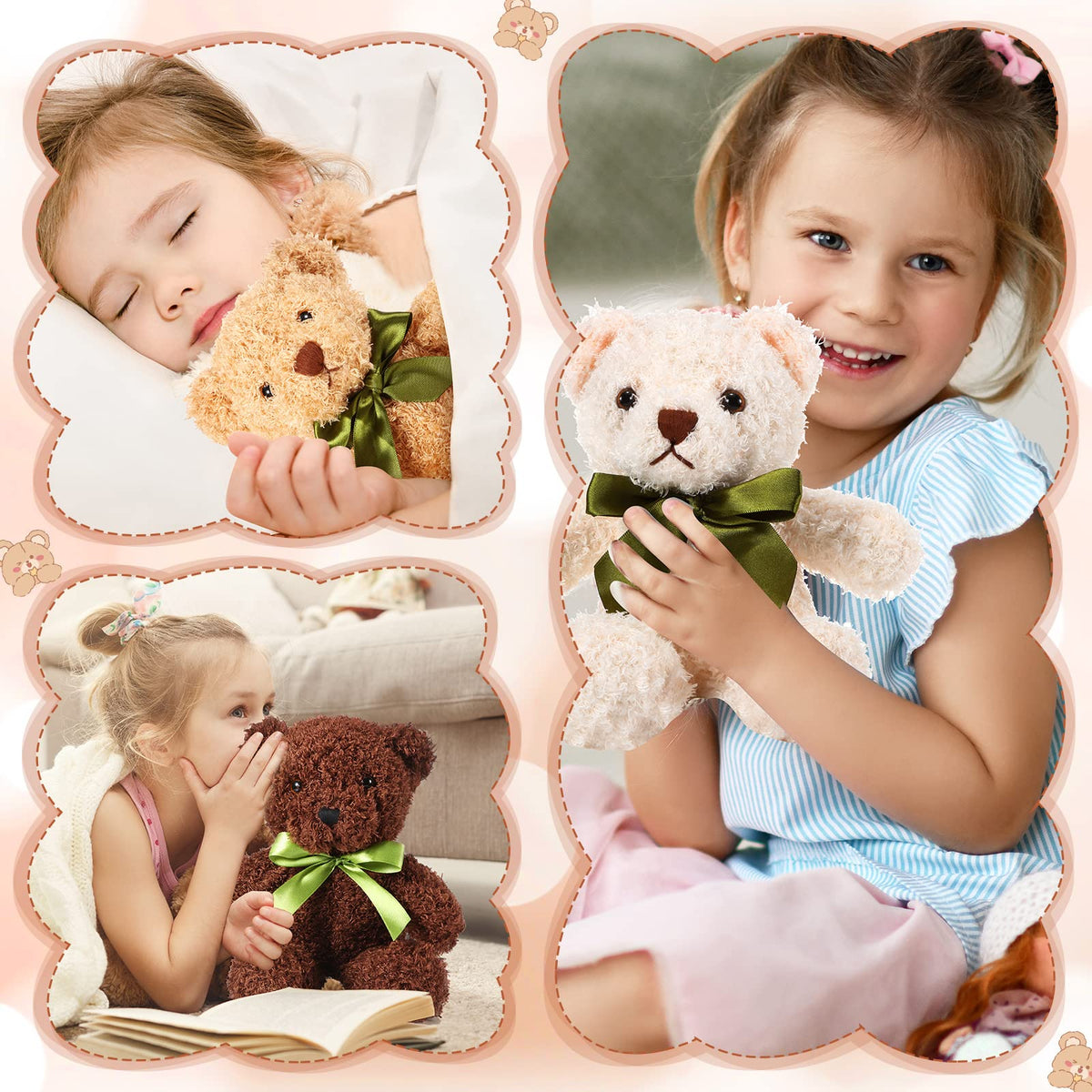HyDren 10-inch bear, kid-friendly travel companion for on-the-go hugs.