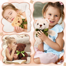HyDren 10-inch bear, kid-friendly travel companion for on-the-go hugs.