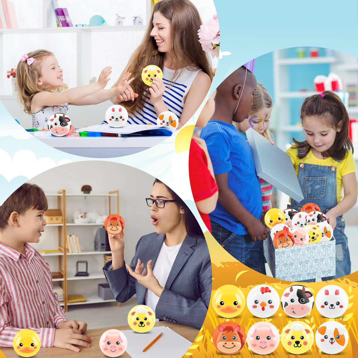 HyDren cow stress ball with farm motif for quick focus shifts