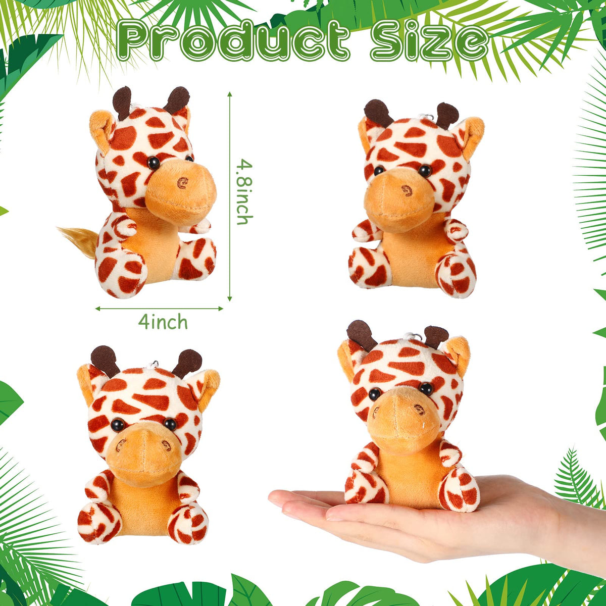HyDren monkey mini plush with keychain for bags and backpacks.