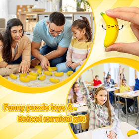 HyDren banana stress toys as a playful party gift idea