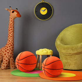 HyDren 8.7-inch plush basketball pillow held by child for cozy play.