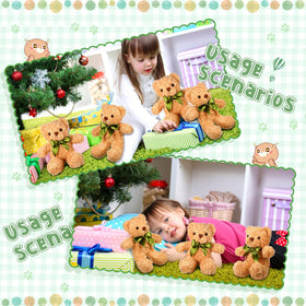 HyDren soft plush bear, washable and durable for daily use.