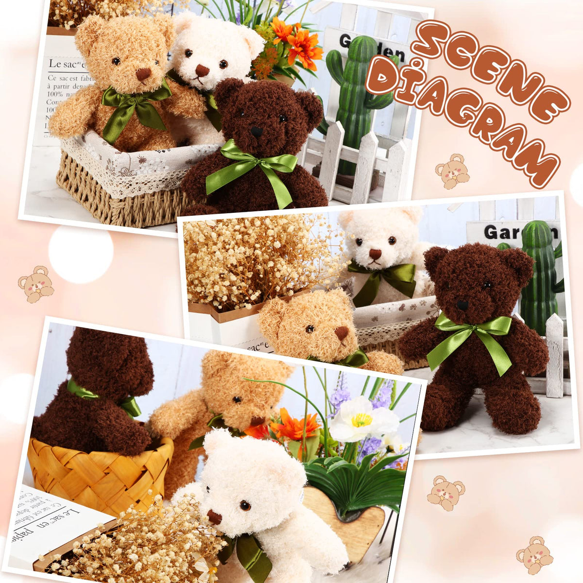 HyDren plush bear toy is surface washable for easy cleaning after play.