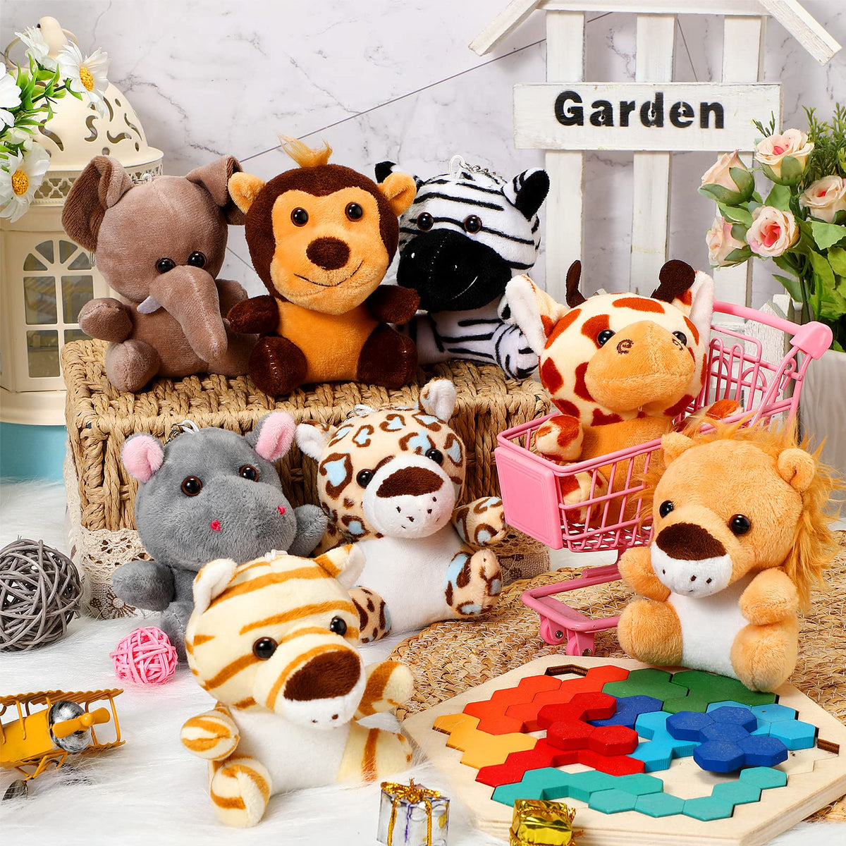 HyDren tiger mini plush perfect for plush zoo displays.