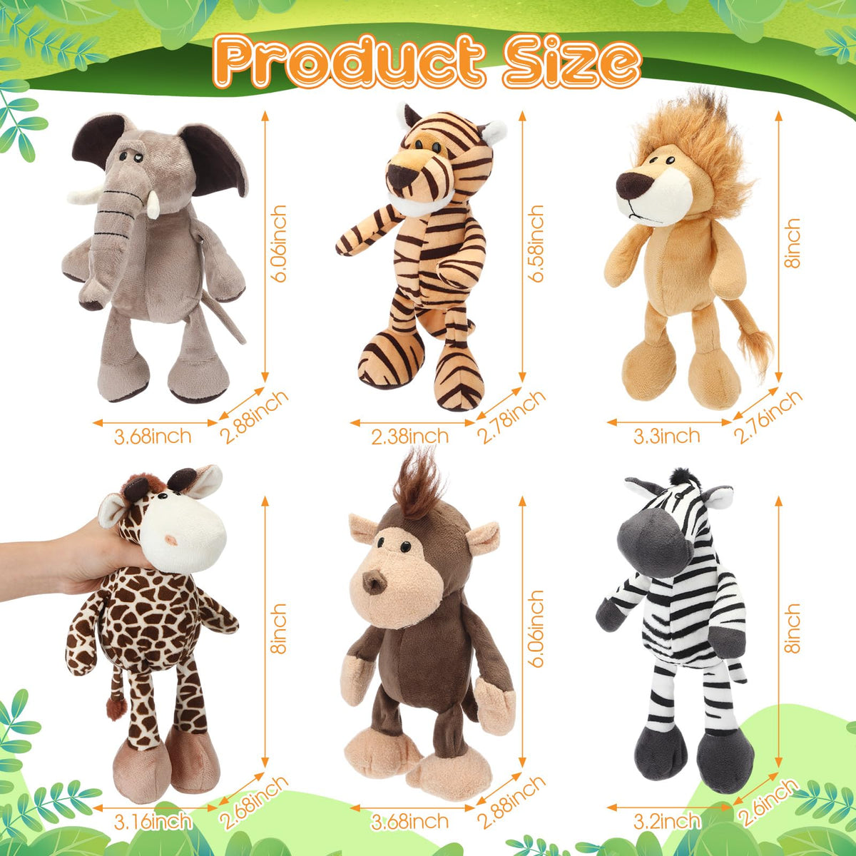 HyDren Zebra plush toy with realistic details for learning through play and display.