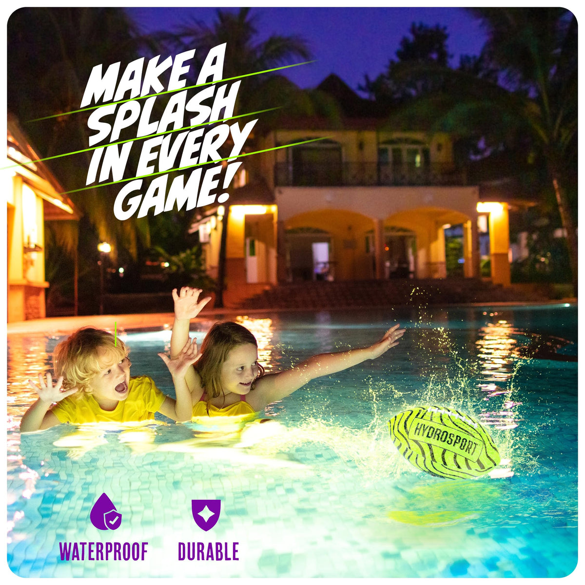 Impact-activated LEDs flash with every throw for immersive play