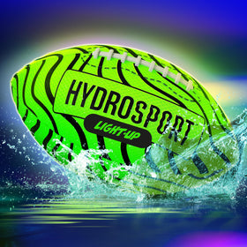 HydroSport light-up water football glows during pool play for better visibility