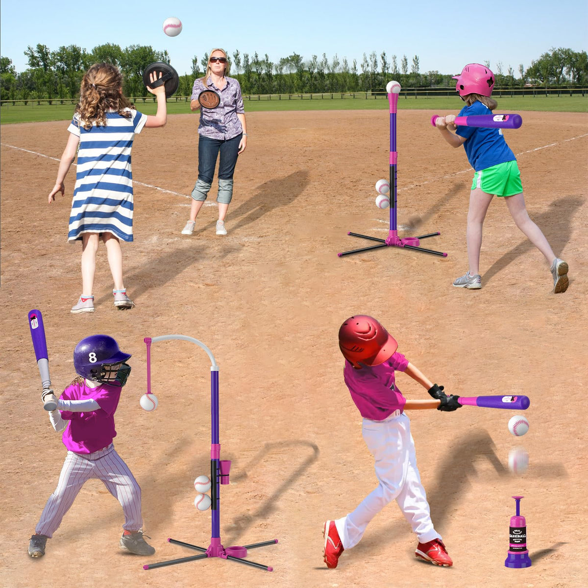 HYES softballs provide safe, soft impact for indoor or outdoor play.