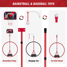 HYES adjustable T-ball height to grow with kids