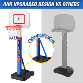 HYES 5-height adjustable hoop grows with your child
