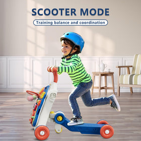HYES 5-in-1 blue push walker ABS material and safety tested
