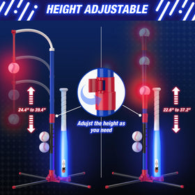 HYES adjustable stand tee grows with your child for future games