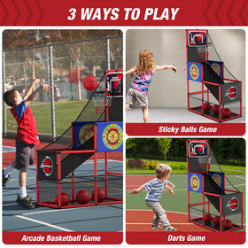HYES adjustable-height unit adapts from 44 to 55 inches for growing players.