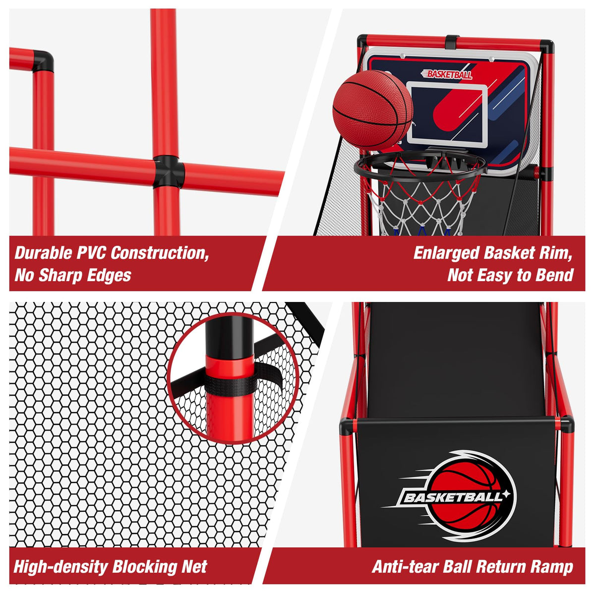 HYES tear-resistant ball return ramp designed for long-term use.