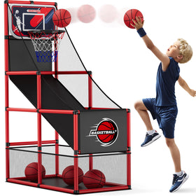 HYES Basketball Arcade Set with Rim and Net for quick indoor play.