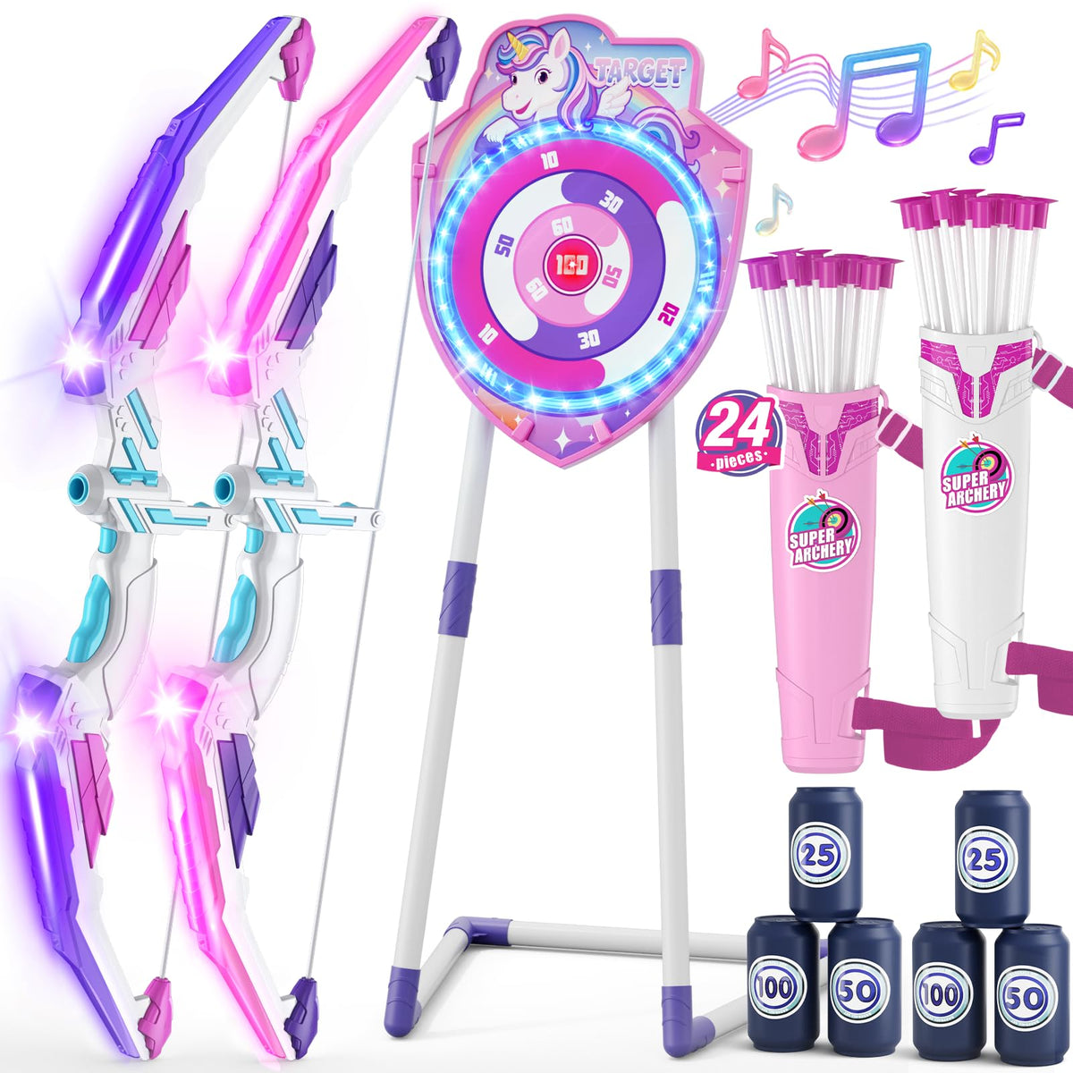 HYES LED light-up bow for kids enhances nighttime archery play