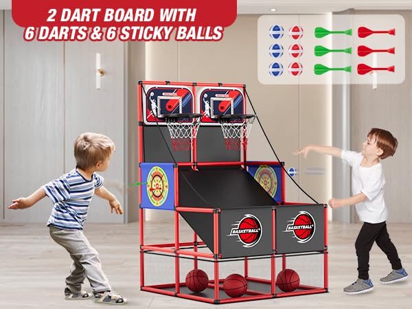 HYES two dart cloths with six darts and sticky balls for extra games
