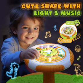HYES Sit and Spin features four music modes for rhythm exploration.