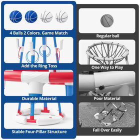 HYES durable basketballs withstand repeated throws during play.