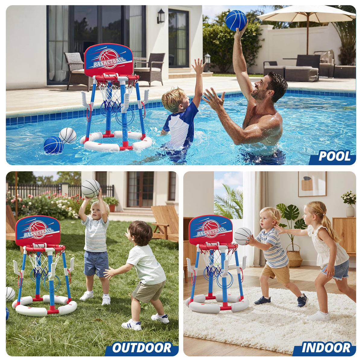 HYES eight rings kit for versatile ring-toss challenges.