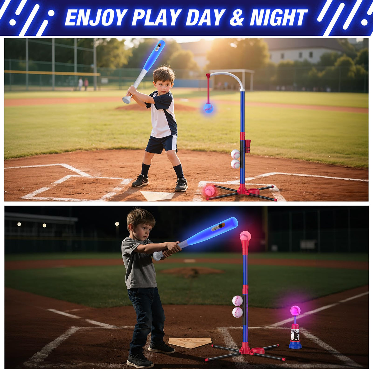 HYES four softballs designed for safe, gentle hits