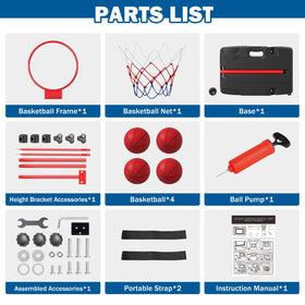 HYES durable rim and net withstands enthusiastic shots.