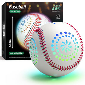 HYES light-up baseball with LED modes for nighttime play
