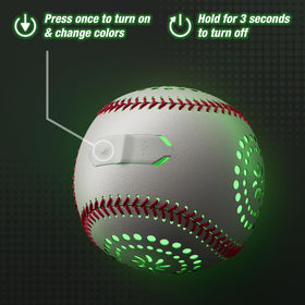 HYES night-play baseball set enables safer after-dark practice.