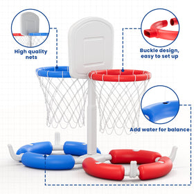 HYES pool balls and rings for versatile dunking and tossing actions