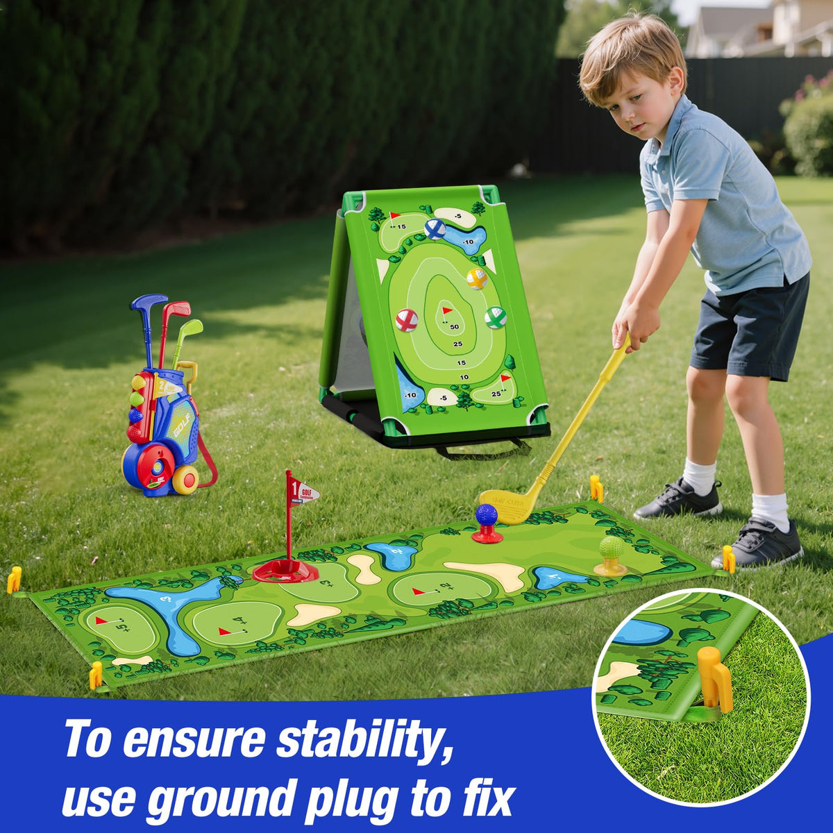 HYES portable golf cart with extendable handle for easy transport