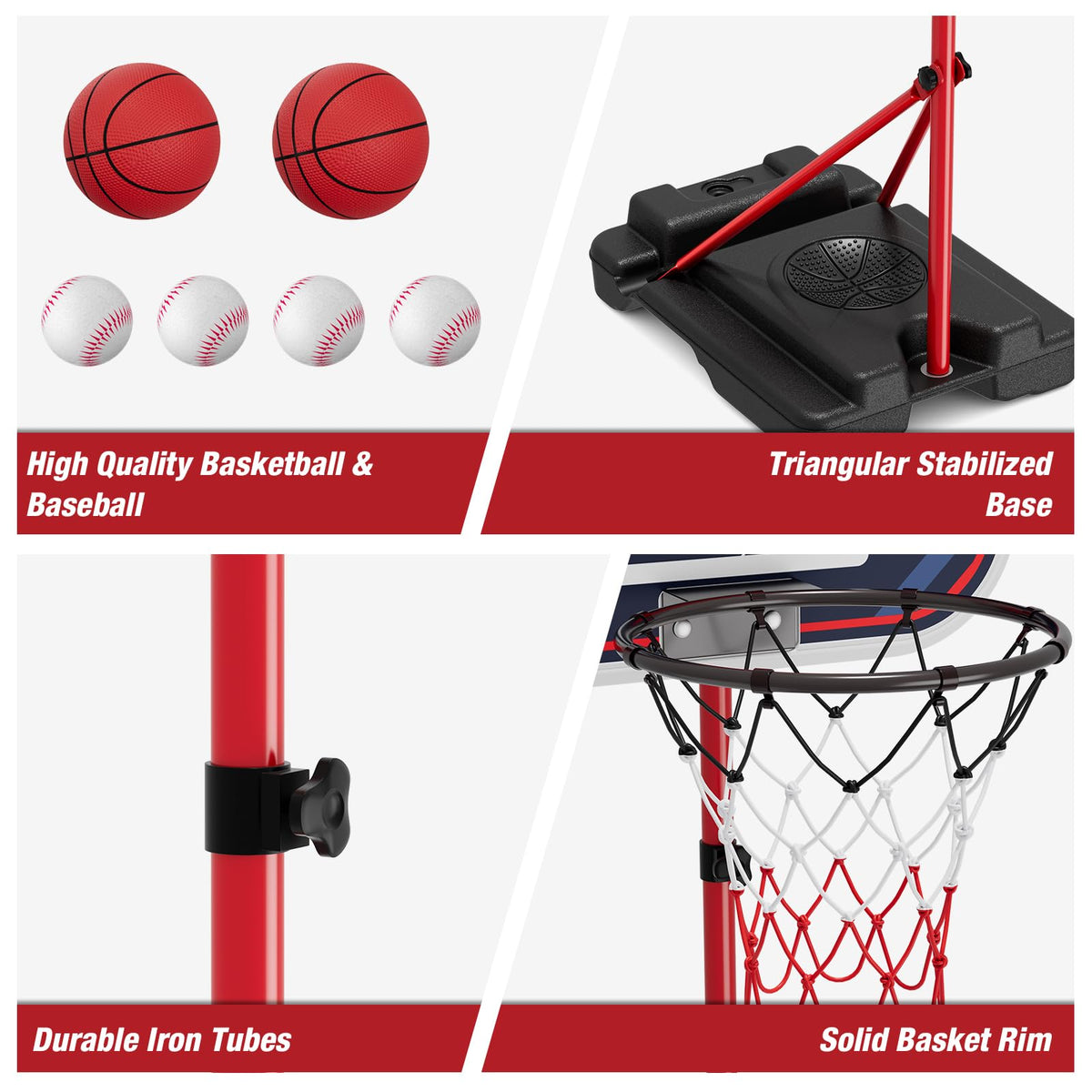 HYES portable-storage-bag makes transport and storage simple after games.