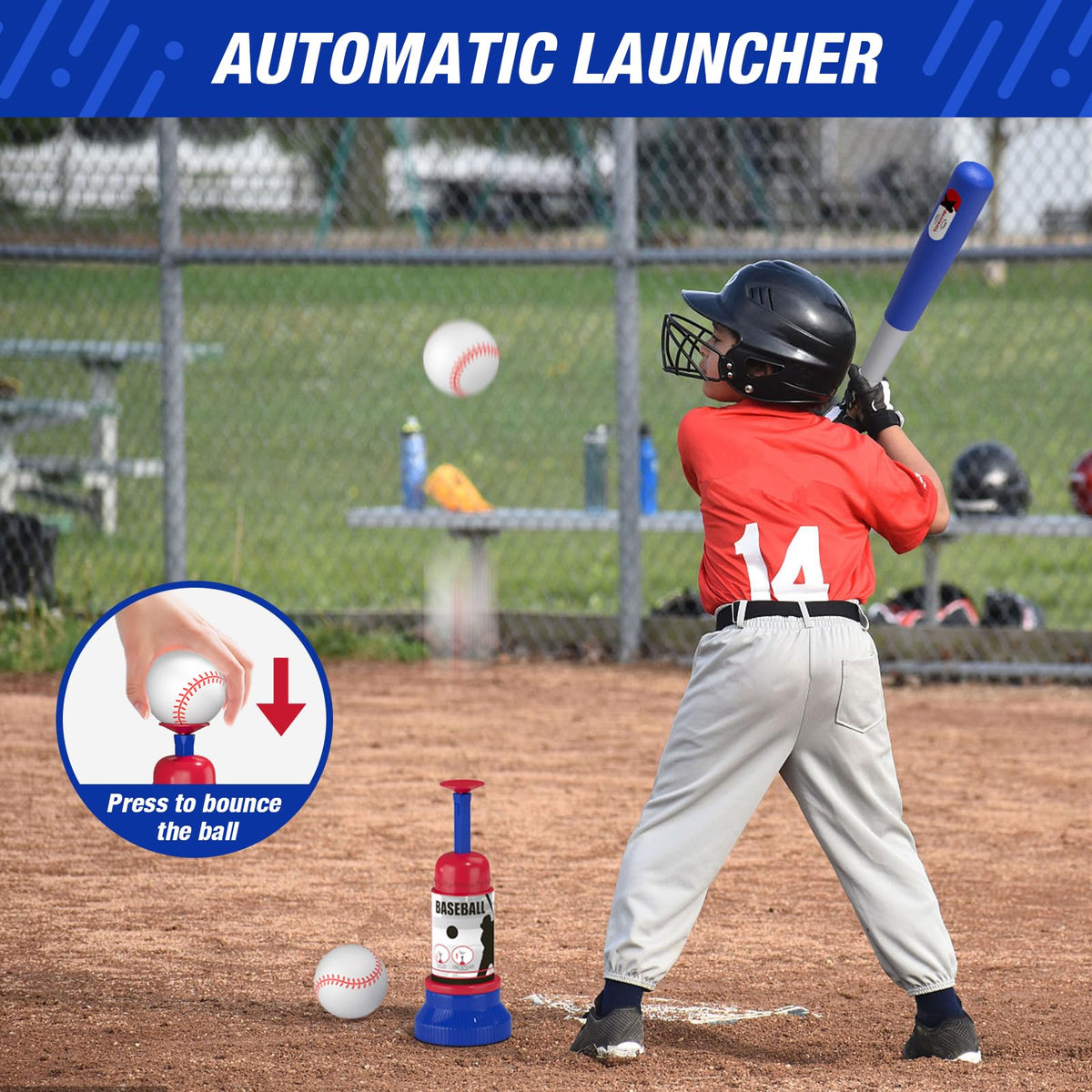 HYES retractable baseball bats blue provide comfy grips for easy swinging