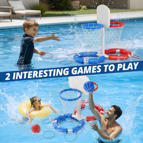 HYES ring toss pool toy to encourage friendly competition in water