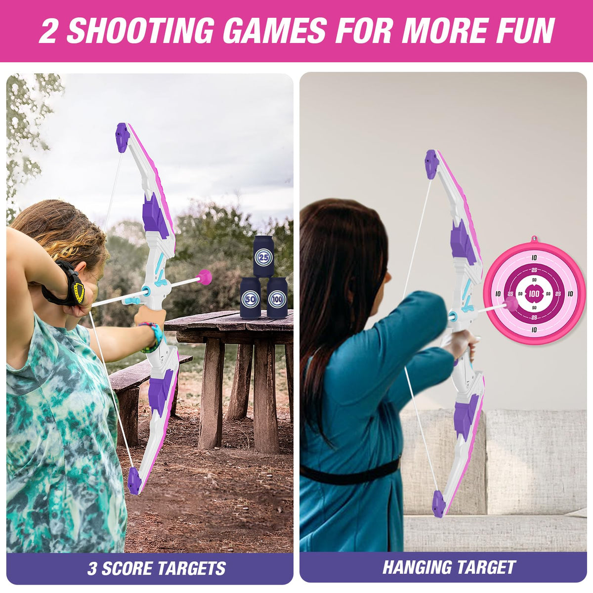 HYES suction cup arrows designed for safe indoor practice.