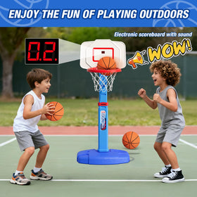 HYES indoor-outdoor mini hoop, lightweight and portable.