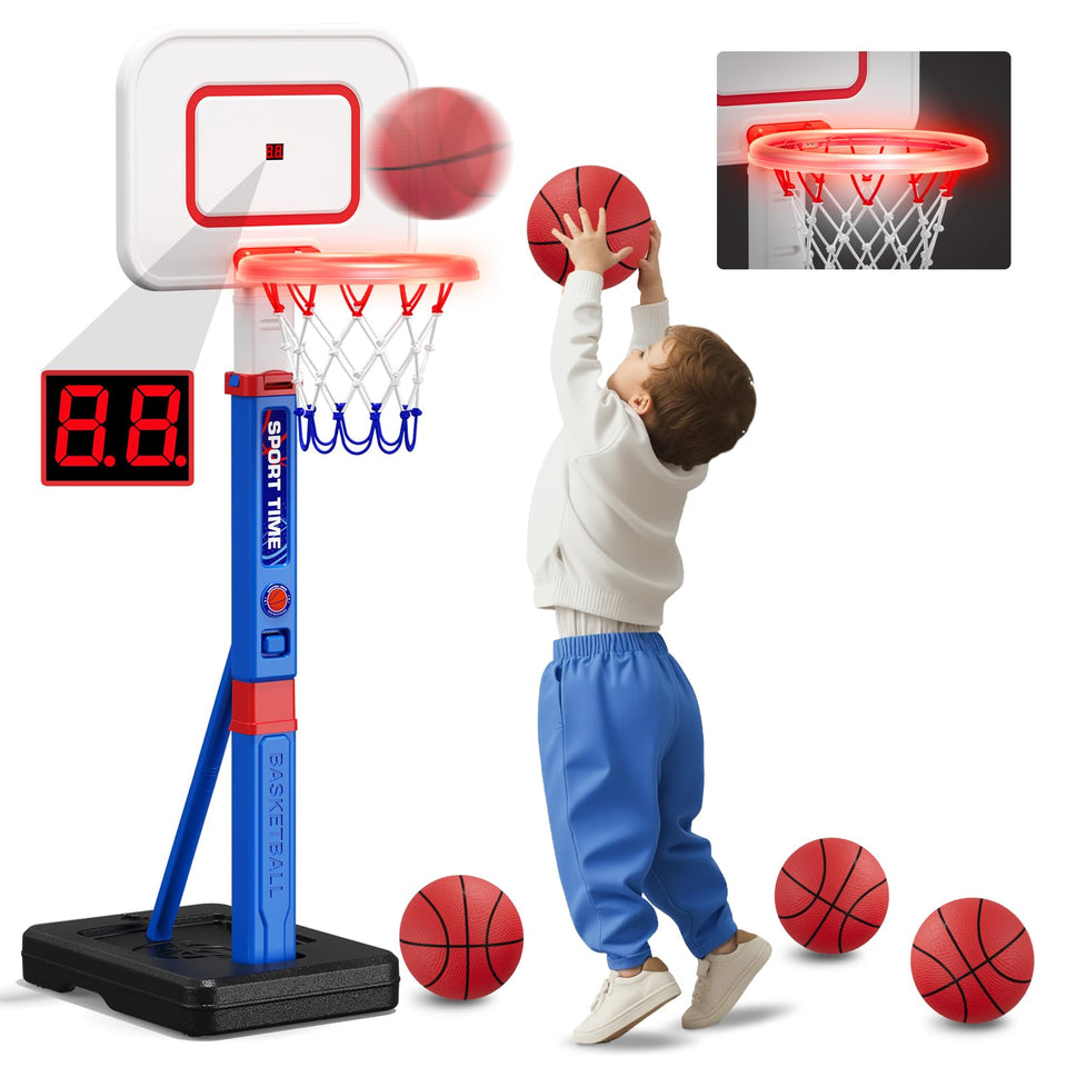 HYES Toddler Hoop with scoreboard for real-time scores in play