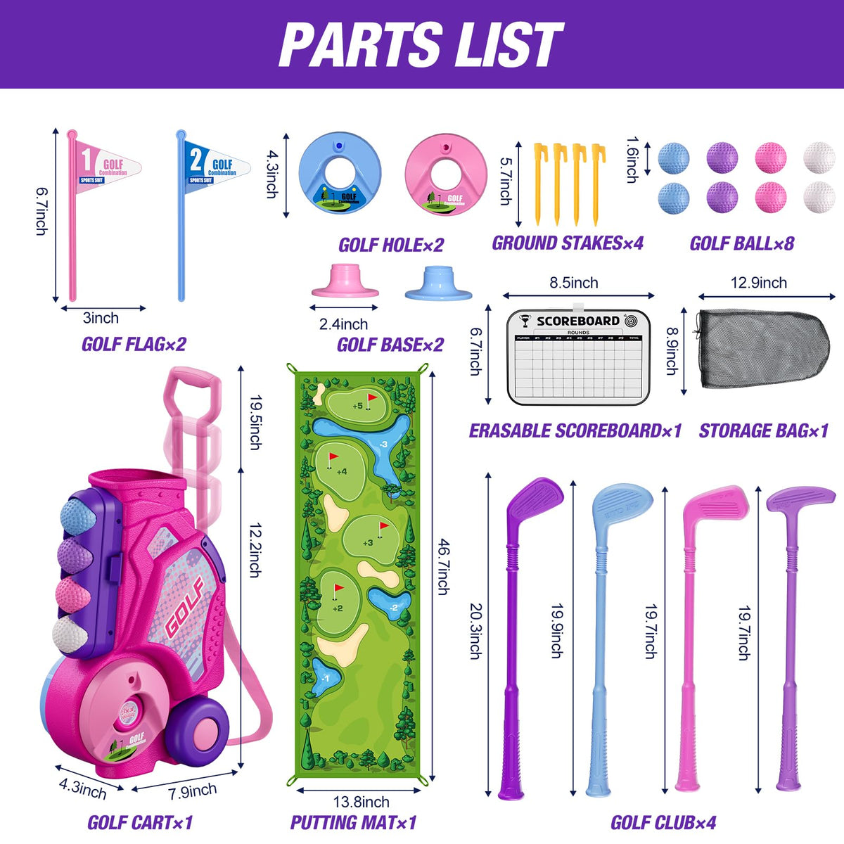 ASTM-certified, BPA-free materials support kid-friendly play.