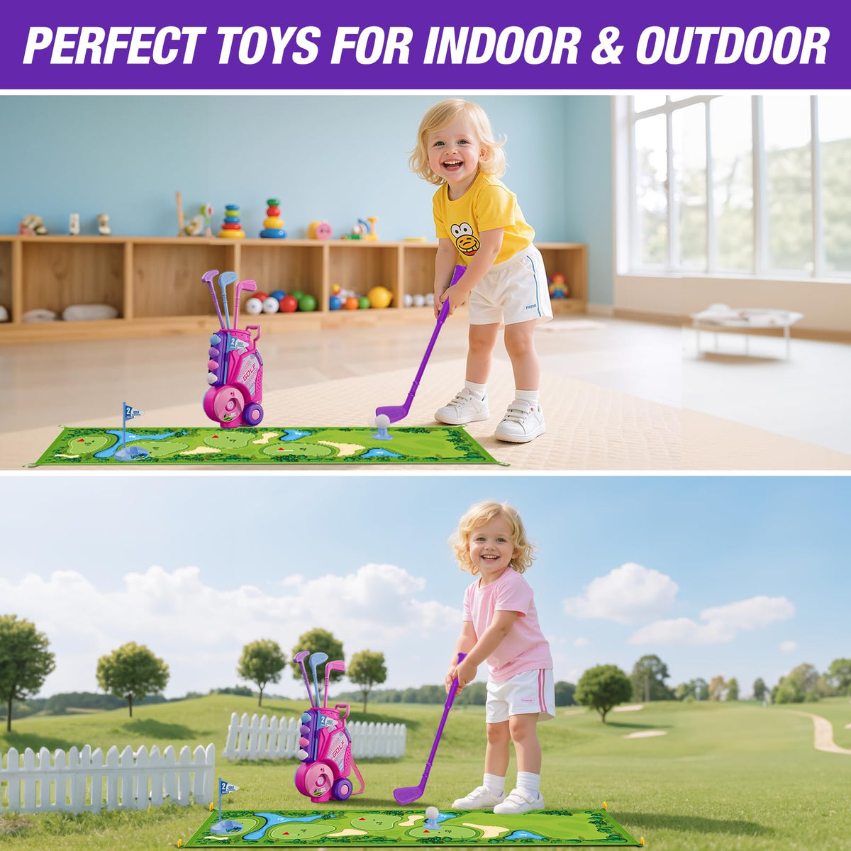 Scoreboard helps track friendly matches for toddlers.