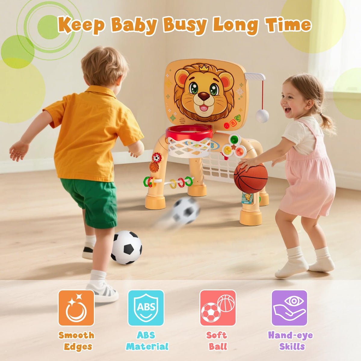 HYES gift-ready toddler sports center encouraging parent-child bonding