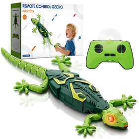 HYES Wall Crawler Gecko with LED eyes for captivating indoor play.