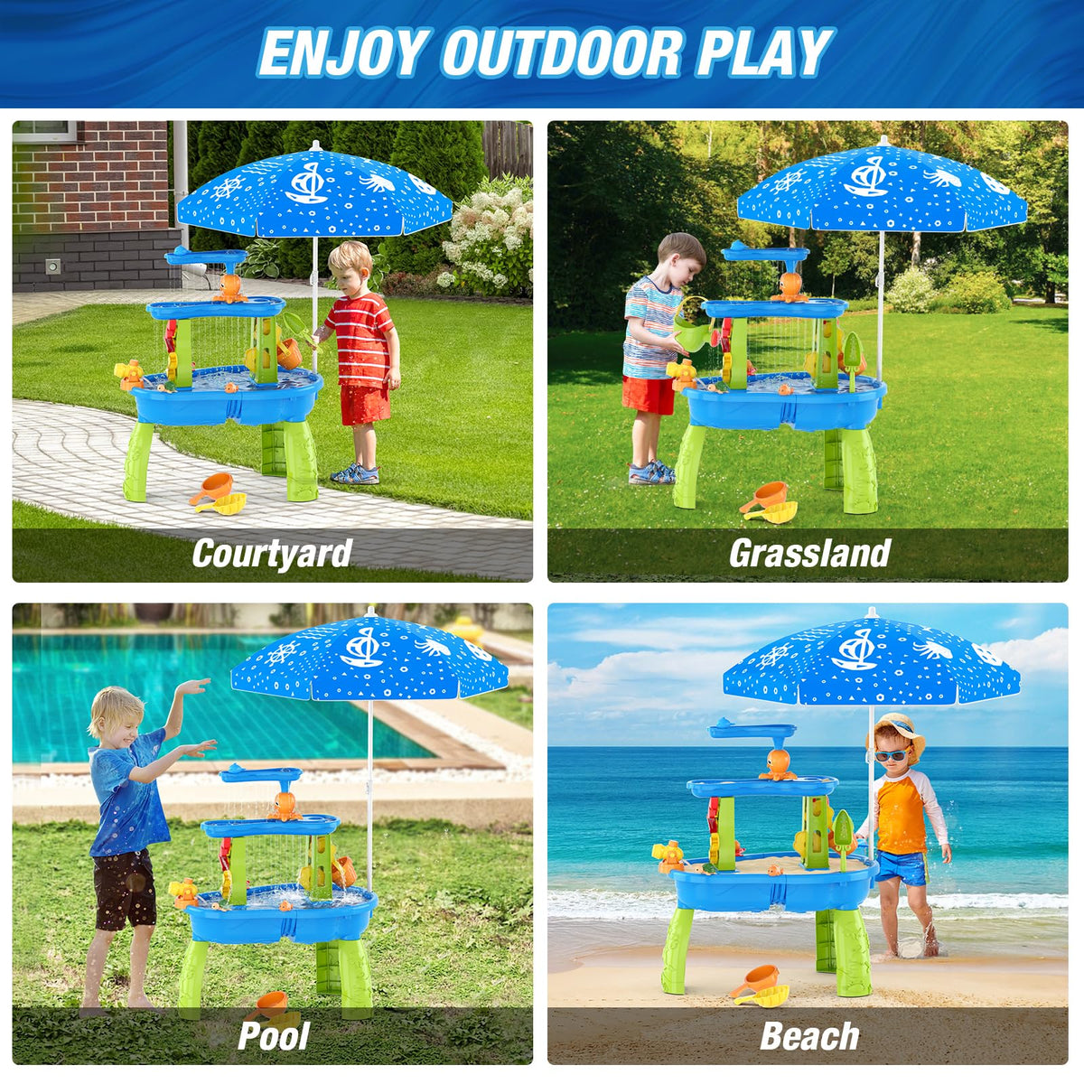HYES Water Table 8+ accessories expanding exploration for kids