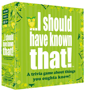 Hygge Games I Should Have Known That card deck for quick trivia challenges.
