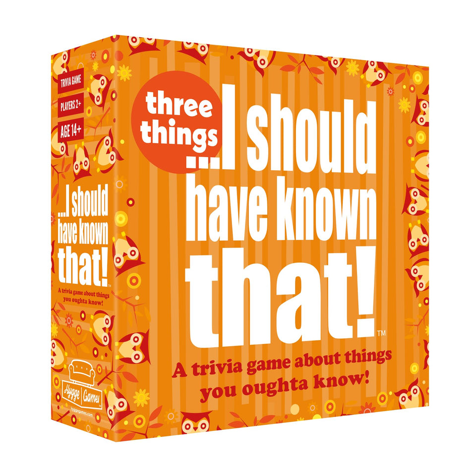 Hygge Games I Should Have Known That! card set for fast party trivia.