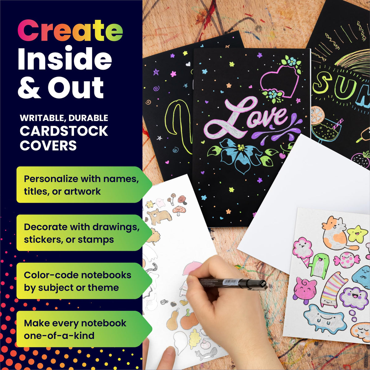 Hygloss blank books ideal for kid doodling and imaginative stories.