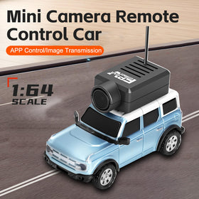 Hylukon WLtoys mini RC car blue side view highlighting sleek body design