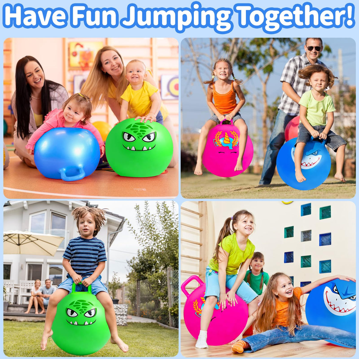 Hymaz hopper ball in action showing balance-focused play.